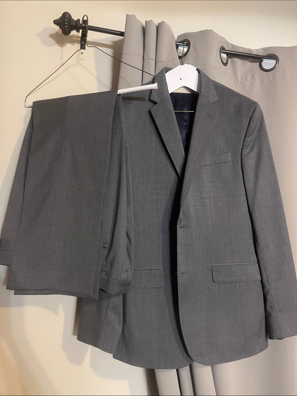 Kenneth Cole Men's Gray Two-Piece Suit - Modern Notch Lapel